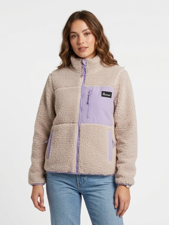 Penfield Jackets & Blazers - Penfield Womens Teddy Sherpa Fleece Jacket Lavender Outdoor XS